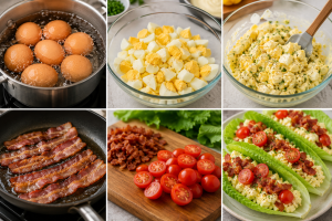 Bacon Egg Salad Lettuce Wraps 