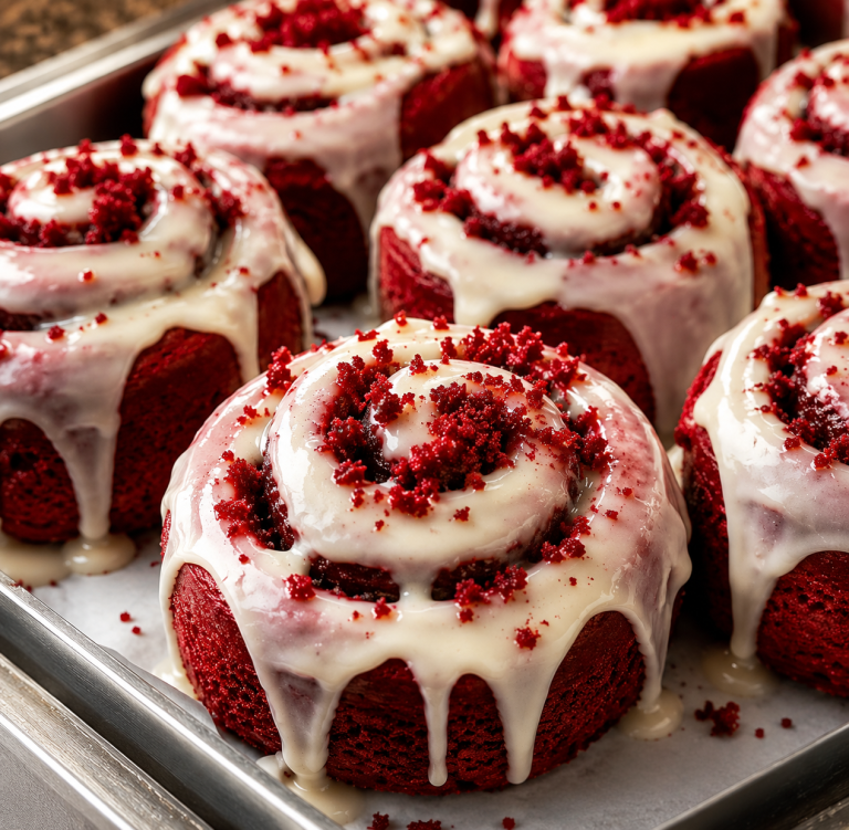 Red Velvet Cinnamon Rolls