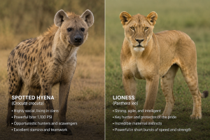 Lioness vs Hyenas