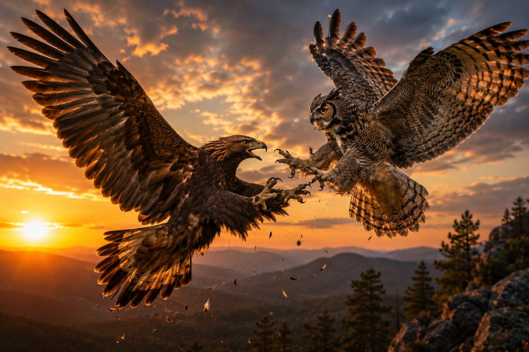 Eagle vs Owl