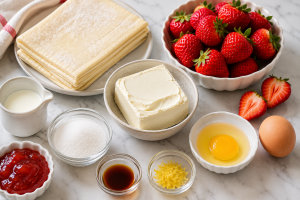Strawberry Cream Cheese Puff Pastry