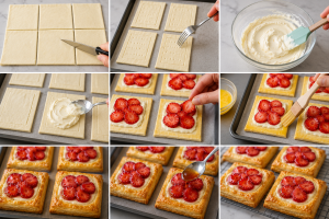 Strawberry Cream Cheese Puff Pastry